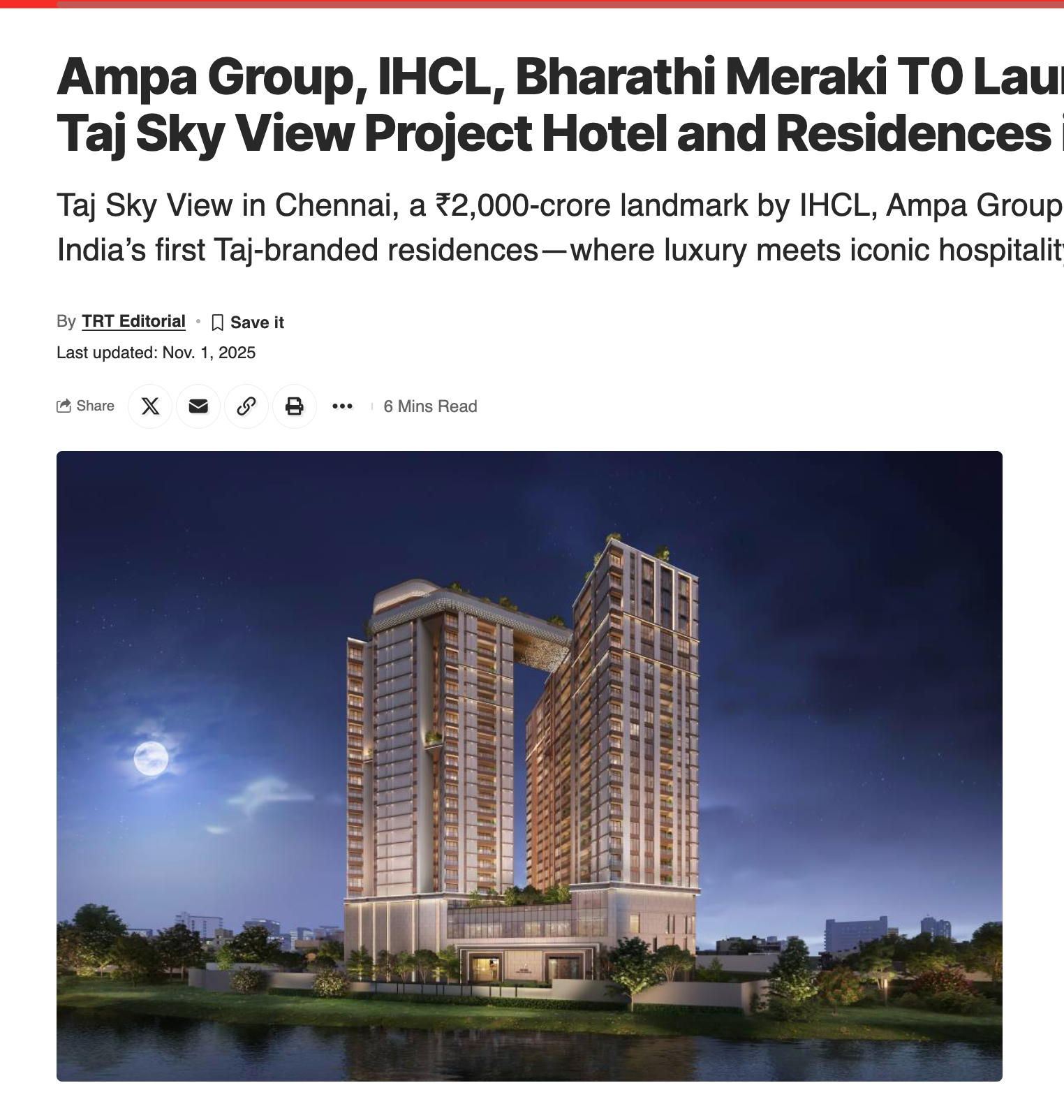 Ampa Group IHCL Taj Sky View